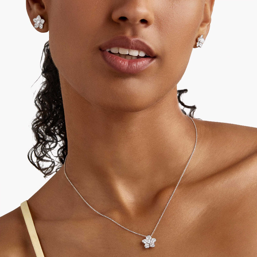 GLF-RGE1666 five-leaf flower earrings