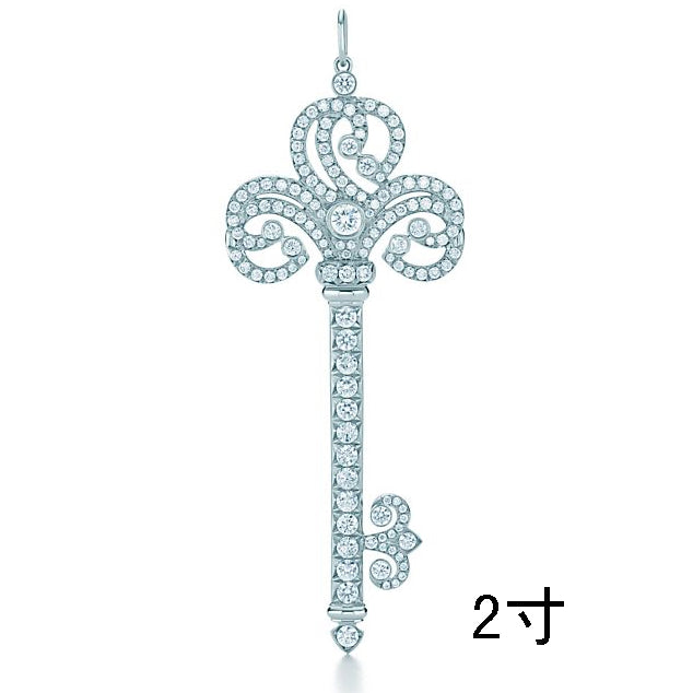 TIF77935392 full diamond firework key pendant 2 inches