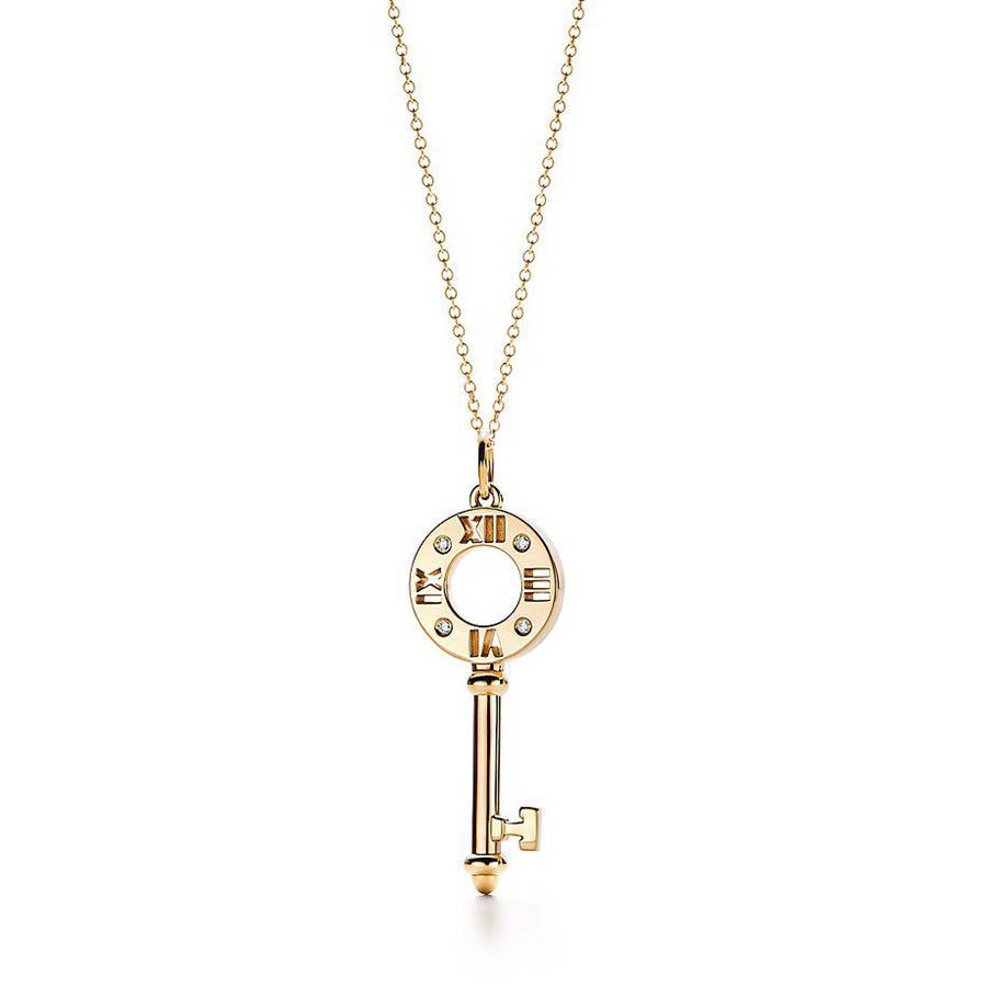 TIF35252983 Four diamond Roman numeral key pendant guest version