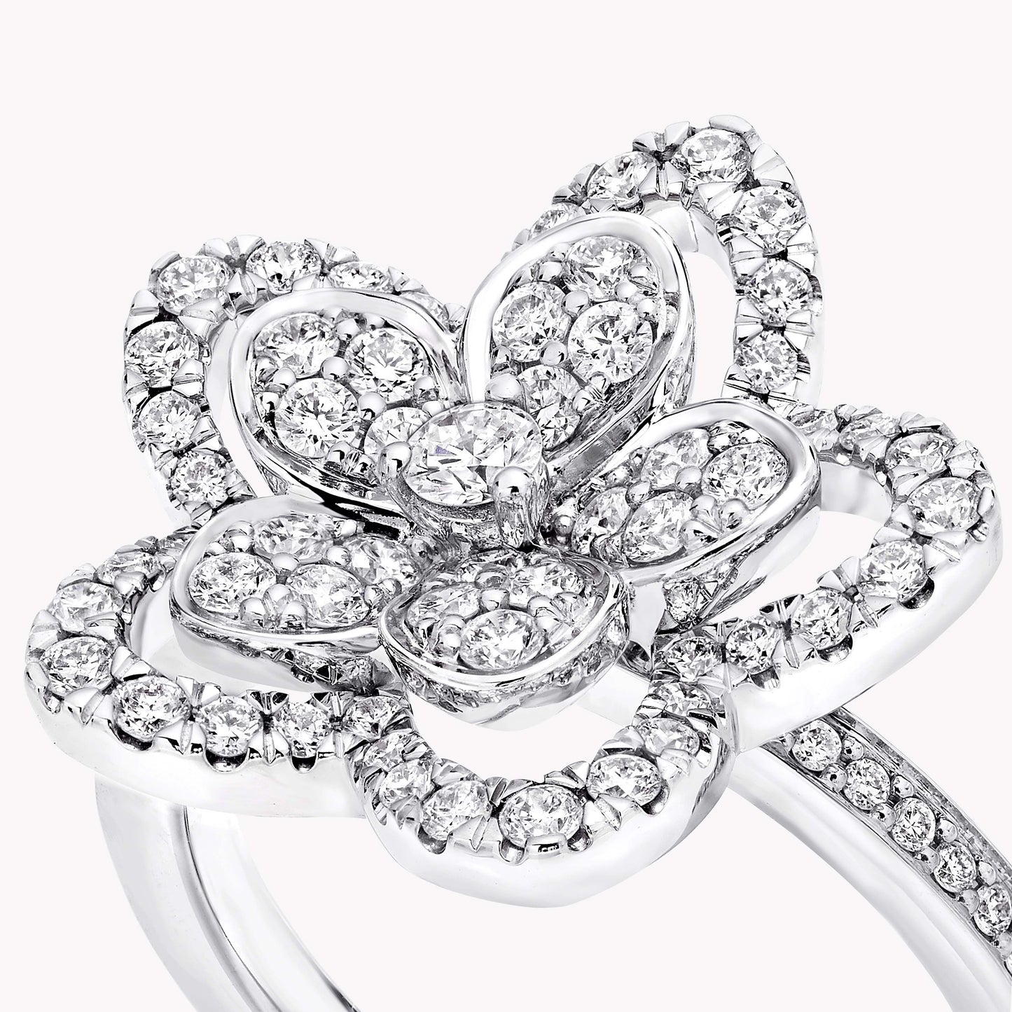GLF-RGR846 mini five-leaf flower ring