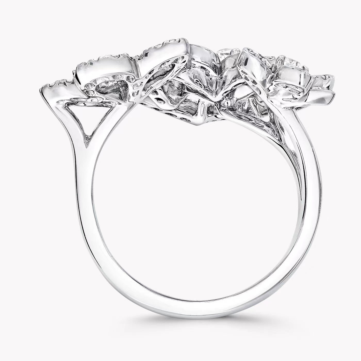 GLF-RGR841 five-leaf flower ring