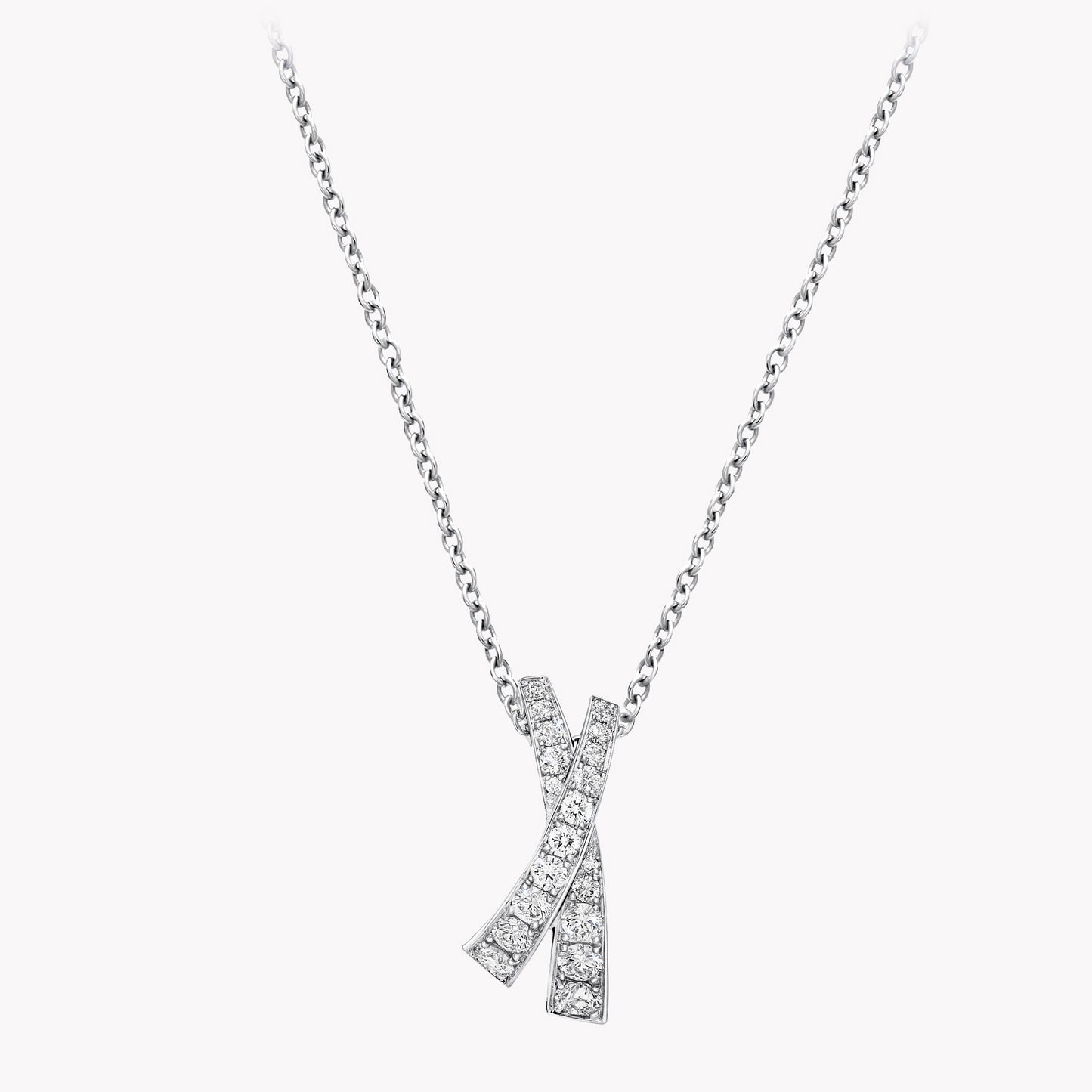 GLF-RGP669-X-shaped full diamond pendant