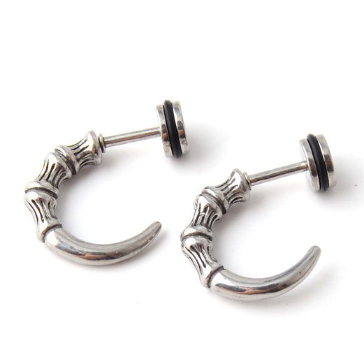 KLX-ES95355519 light gold bone earrings