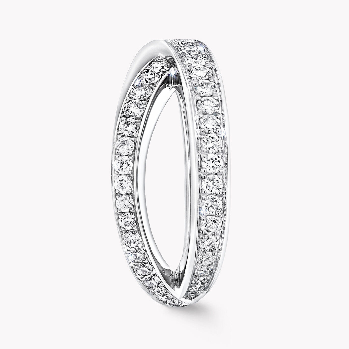 GLF-RGR741-X-shaped full diamond ring