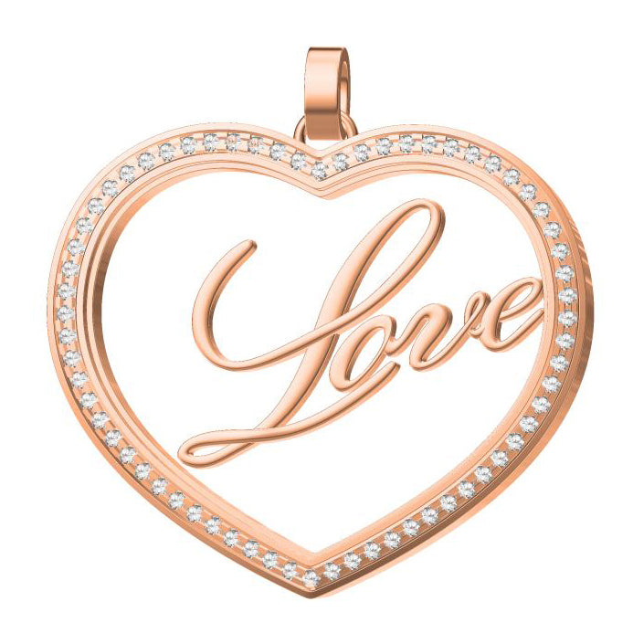 XB-XL744460 Heart-shaped letter pendant