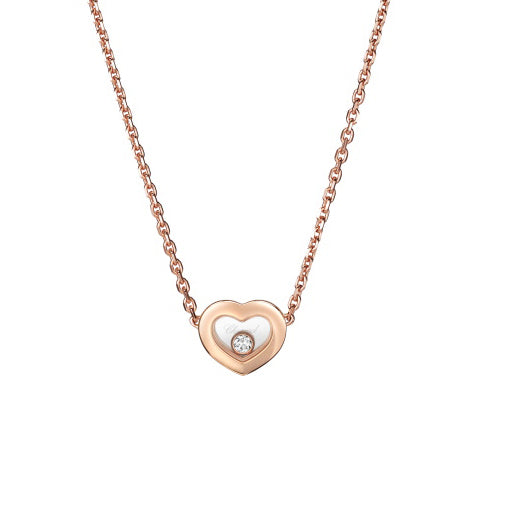 XB-81A054-5001 heart-shaped light gold middle solitaire diamond