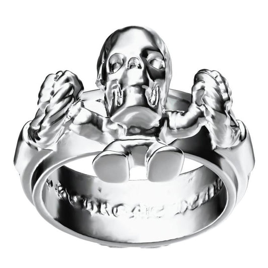 KLX-JZ59977371 light gold skull ring 22.5#