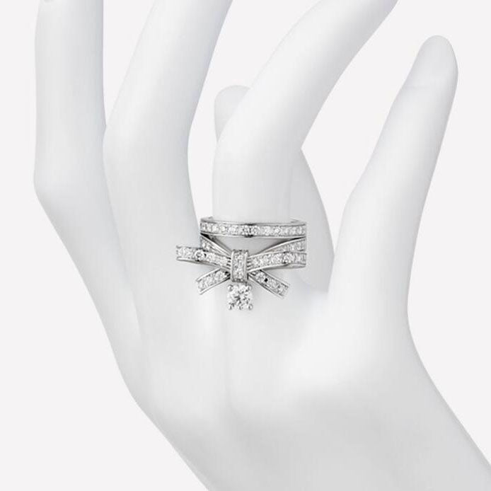 XNE-J11149 bow diamond ring