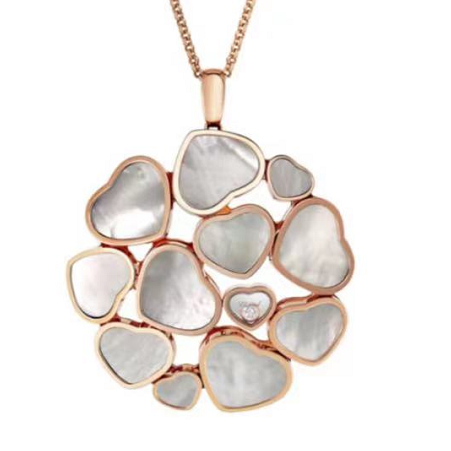 XB-79A493-5301 Heart Shape Series Agate Glass Pendant