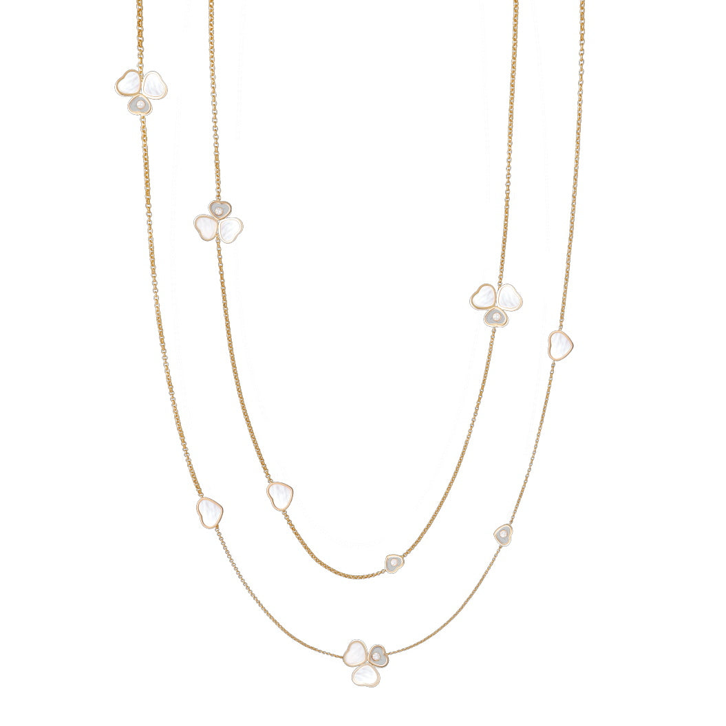 XB-81A083-5301 Heart-shaped clover long necklace