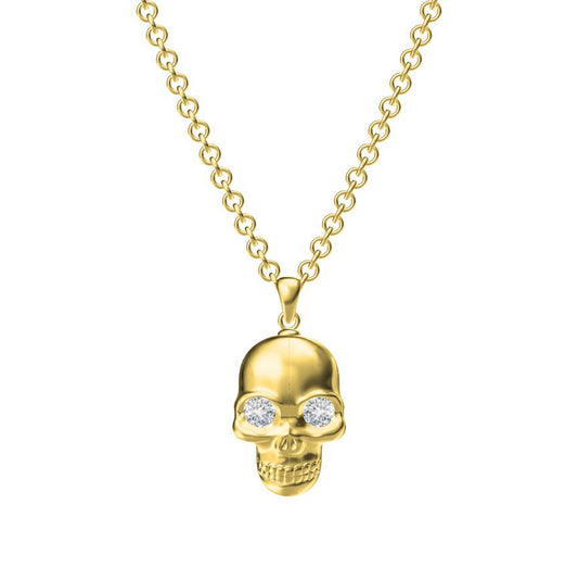 KLX-XL68401375 diamond skull pendant