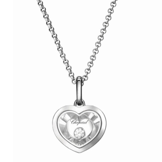 XB-797773-1001 single barrel heart-shaped single diamond pendant