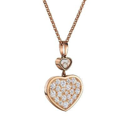 XB-797482-5009 Heart-shaped double-sided diamond pendant