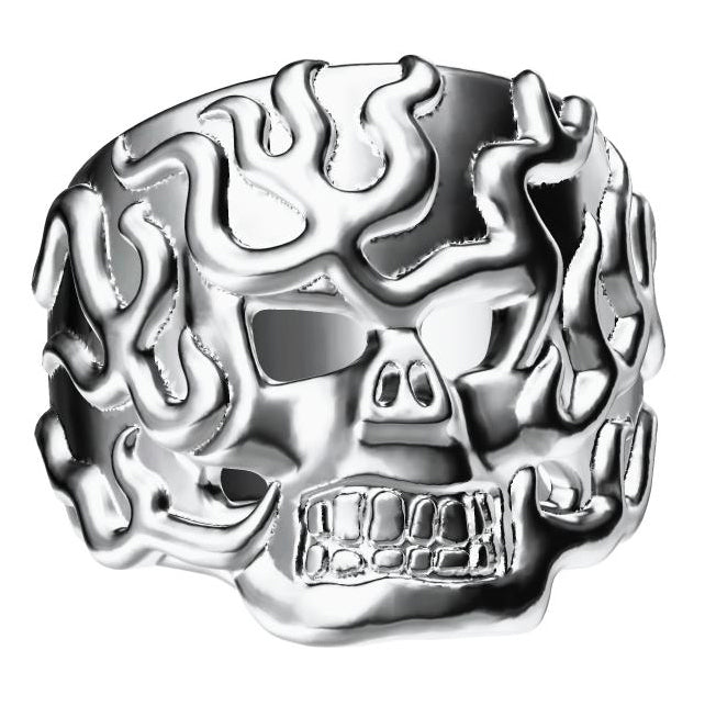 KLX-JZ94707912 Fury Hollow Skull Ring 18.5#