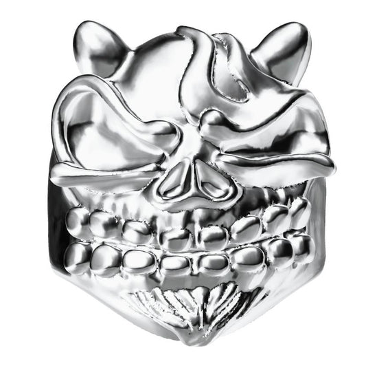 KLX-JZ45199348 light gold animal-shaped skull ring 17.5#