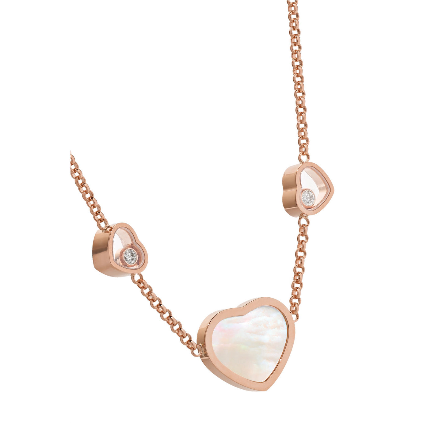XB-81A082-5301 Three Heart Shape Chain Pendant