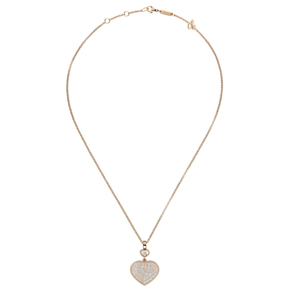 XB-797482-5009 dense stone double heart-shaped pendant
