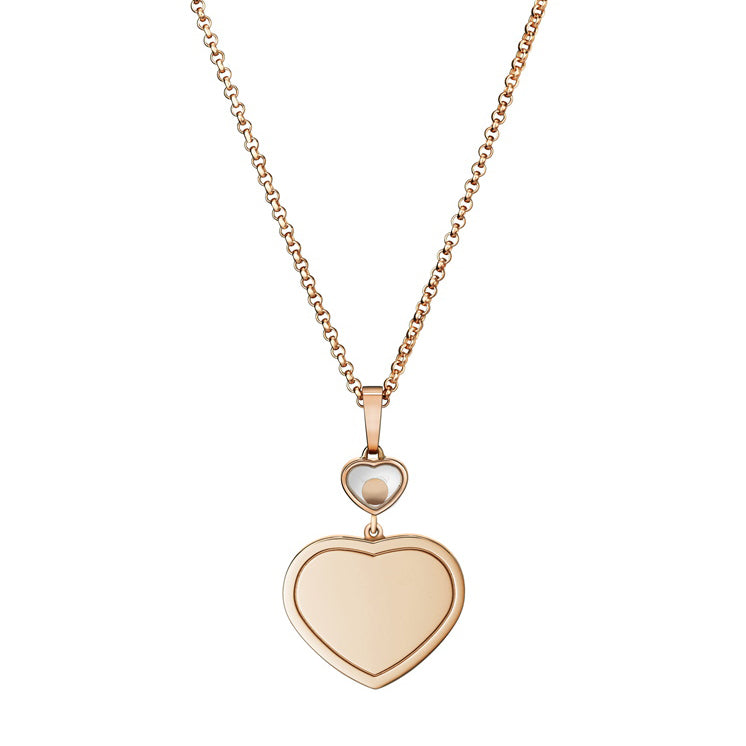 XB-797482-5009 dense stone double heart-shaped pendant