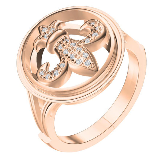 KLX-JZ45649638 Diamond Maohua Ring 16.5#