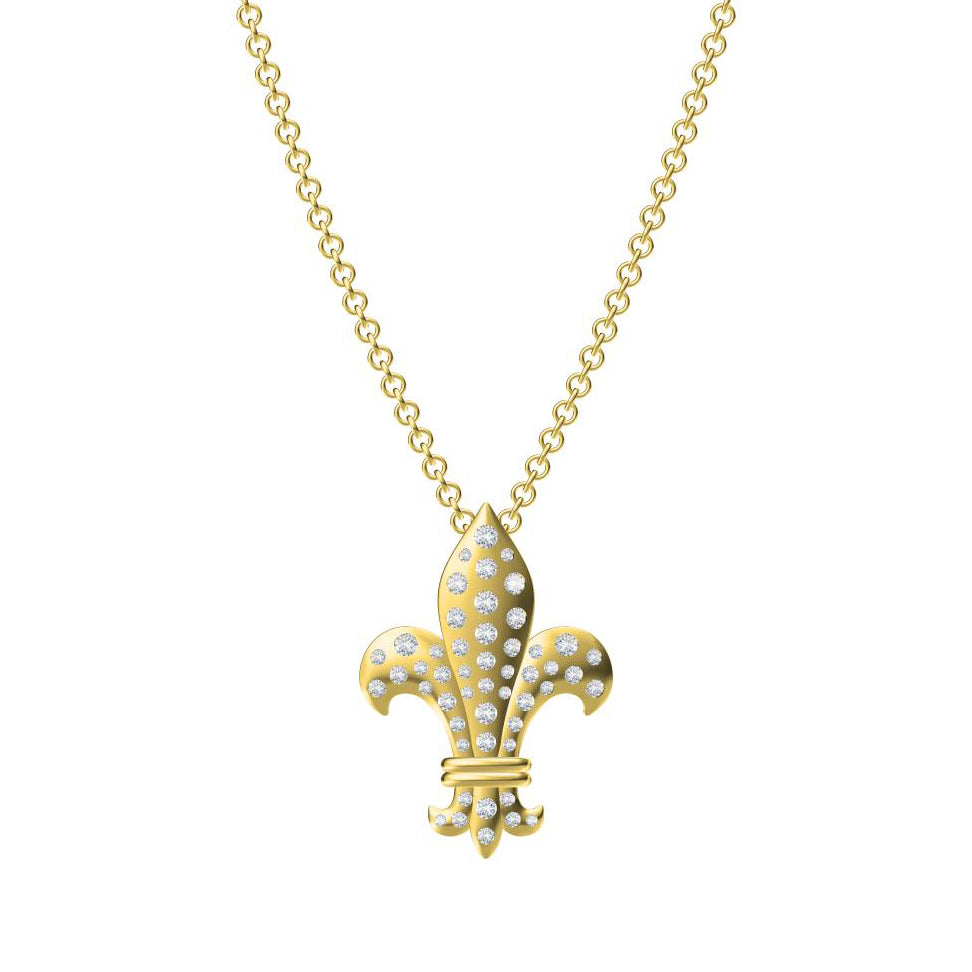 KLX-XL63957318 fully inlaid thatch flower pendant