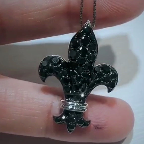 KLX-XL63957318 fully inlaid thatch flower pendant