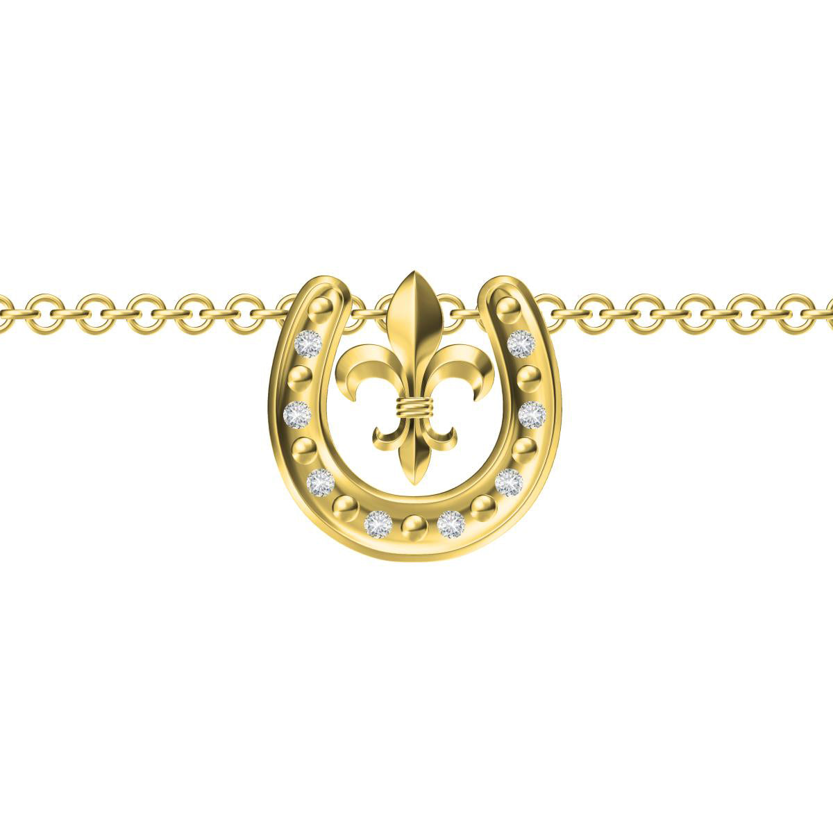 KLX-XL55726385 diamond-set thatch cross pendant