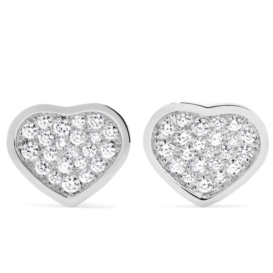XB-839482-1901 full diamond heart-shaped earrings