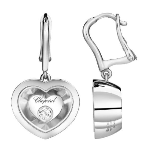 XB-837773-1001 single diamond heart-shaped earrings