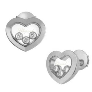 XB-83A611-5001 heart-shaped glass barrel earrings