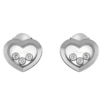 XB-83A611-5001 heart-shaped glass barrel earrings