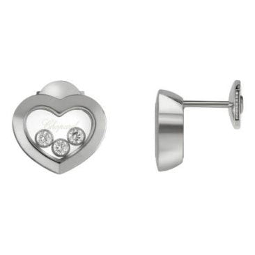 XB-83A611-5001 heart-shaped glass barrel earrings