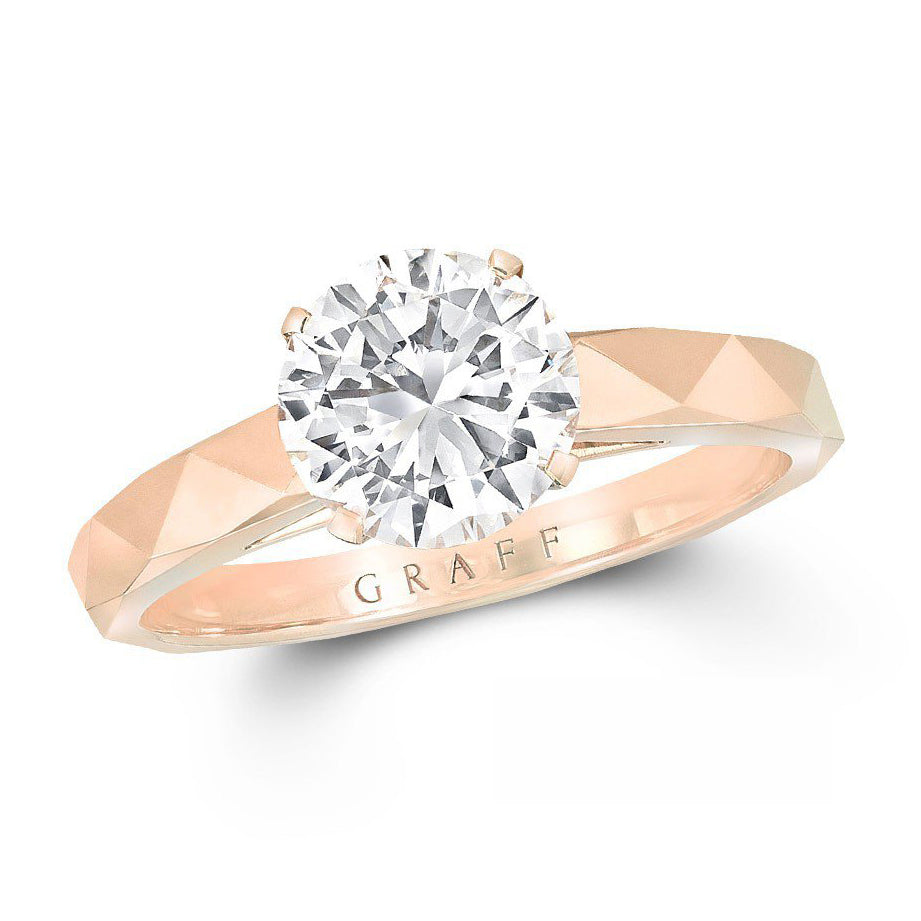 GLF-7372284 Cross Four Claw Triangular Diamond Face Ring