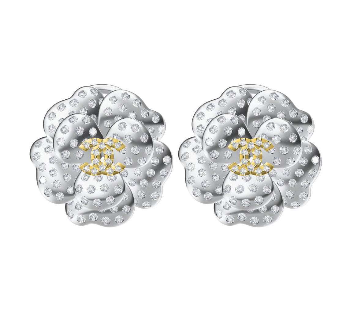 XNE-J70853 flower earrings