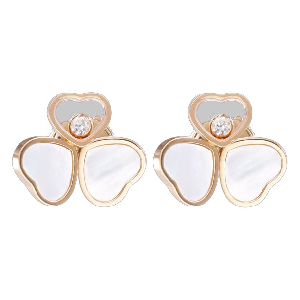 XB-83A083-5301 Three Heart Shaped One Pack Bucket Earrings