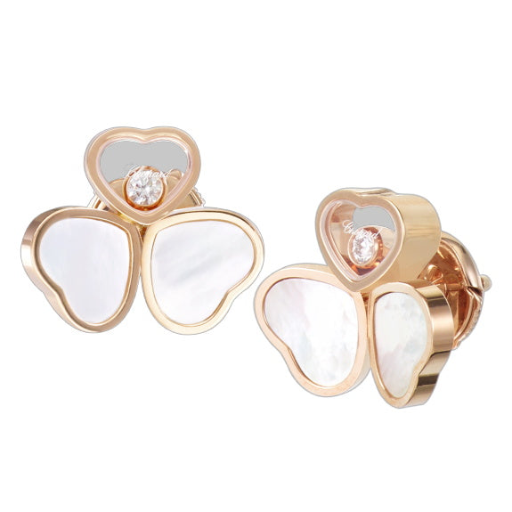 XB-83A083-5301 Three Heart Shaped One Pack Bucket Earrings
