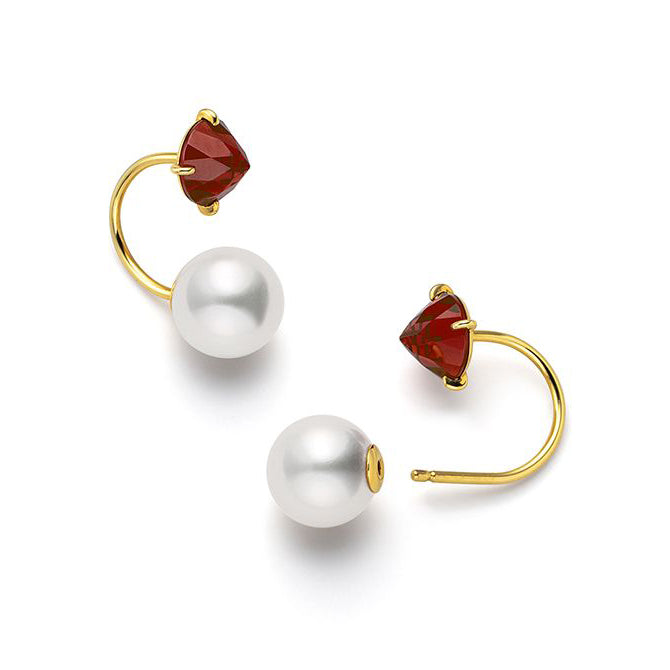 TSQ-569 Pomegranate Pearl Earrings