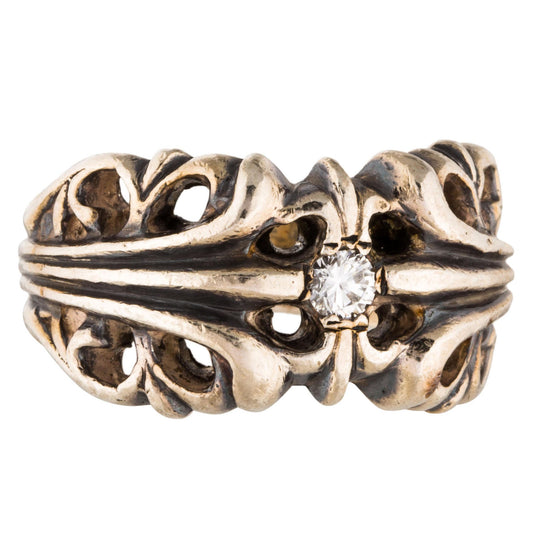 KLX-JZ75026192 single diamond cross thatch ring 21#