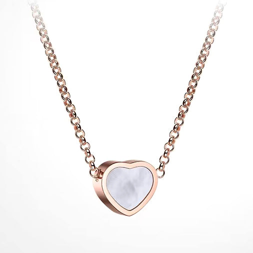 XB-81A086-5801 Heart Shape Necklace Tie Chain Pendant