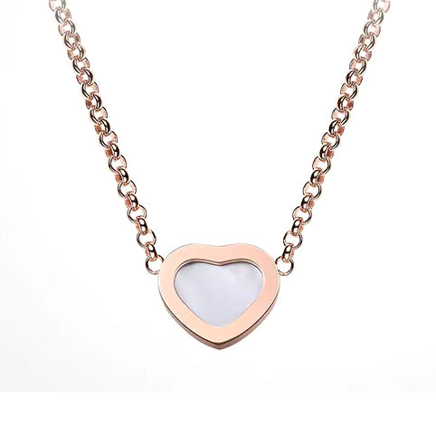 XB-81A086-5801 Heart Shape Necklace Tie Chain Pendant