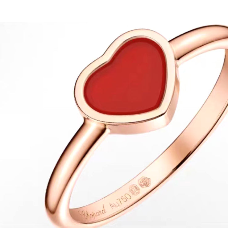 XB-82A086-5800 heart-shaped agate ring