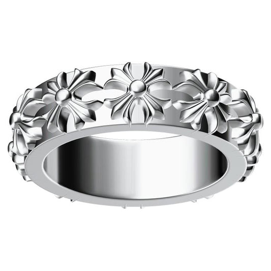 KLX-JZ5913015 light gold full body cross ring 28#