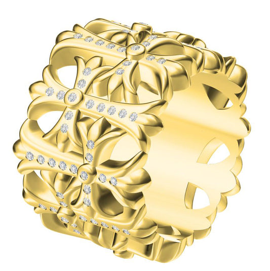 KLX-JZ399494 diamond cross ring 15#