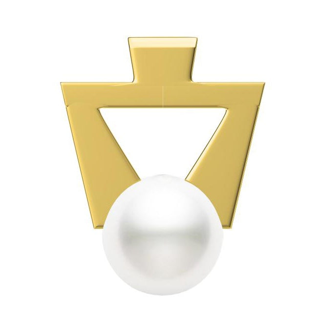 TSQ-010 Clip-shaped pearl pendant