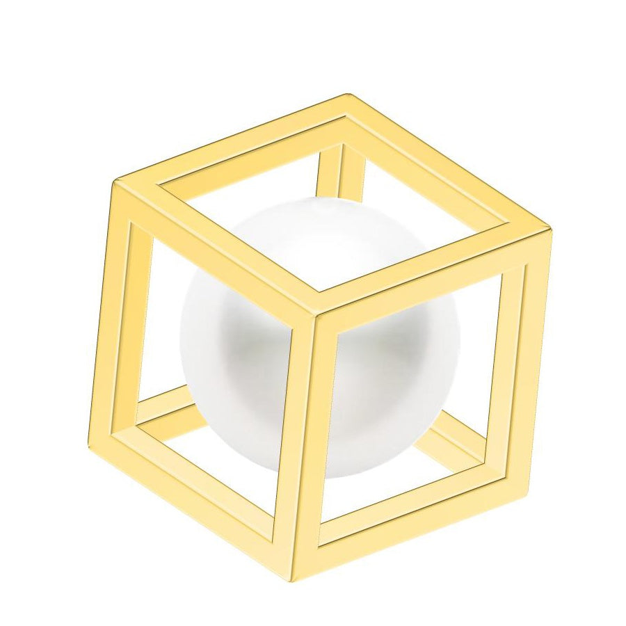 TSQ-009 cube square frame pendant