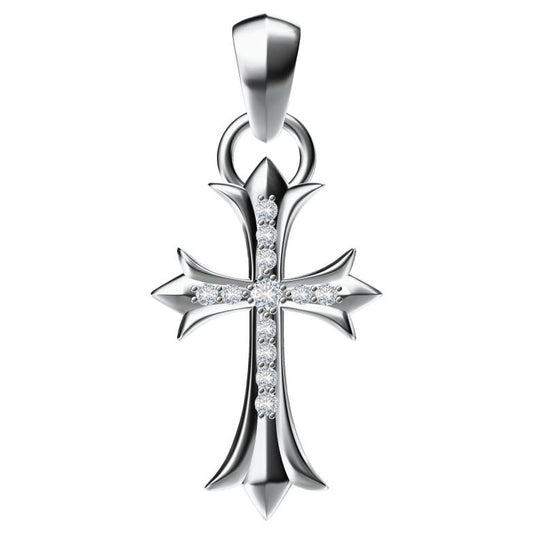 KLX-XL52468882 diamond cross pendant