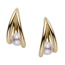 YMB-PE-1563K drop-shaped pearl earrings