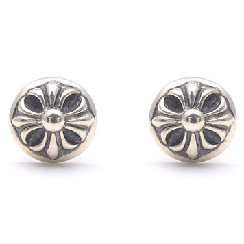 KLX-ES670922 cross round cake earrings