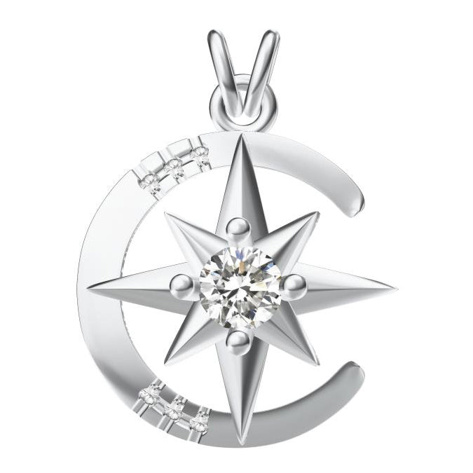 APM-2458641 Octagonal Semicircle Pendant
