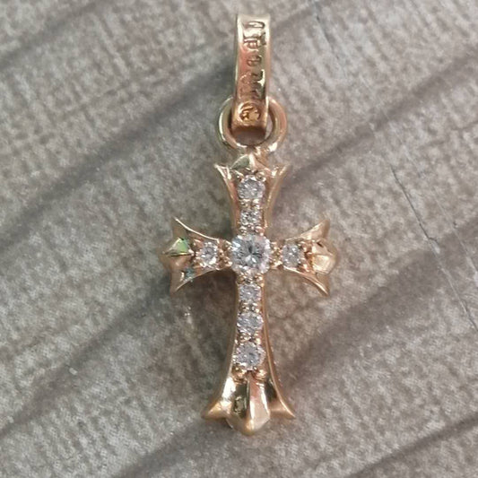 KLX-XL85043376 15mm guest version diamond cross pendant
