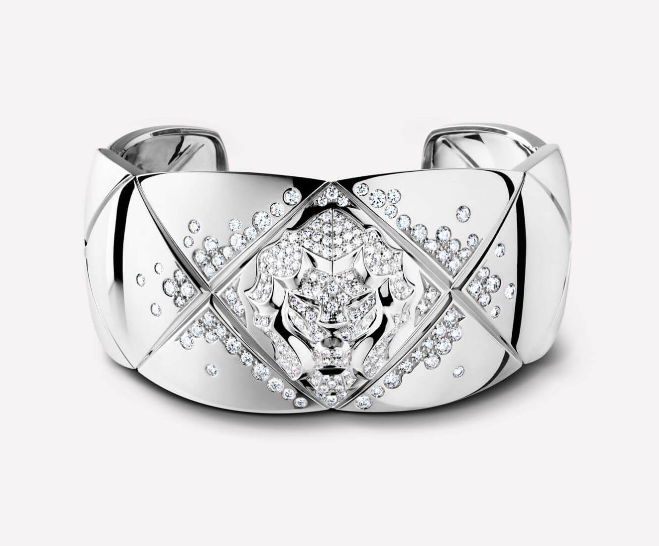 XNE-J10957 lion cross inlaid stone bracelet